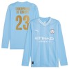 Original Fußballtrikot Manchester City Champions of Europe Heimtrikot 2023-24 Langarm Für Herren